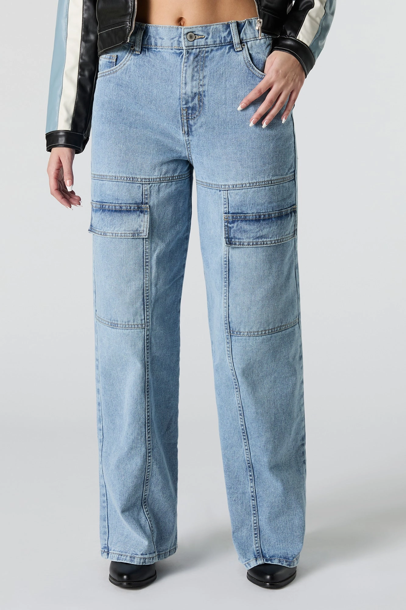 Wide Leg Cargo Jean