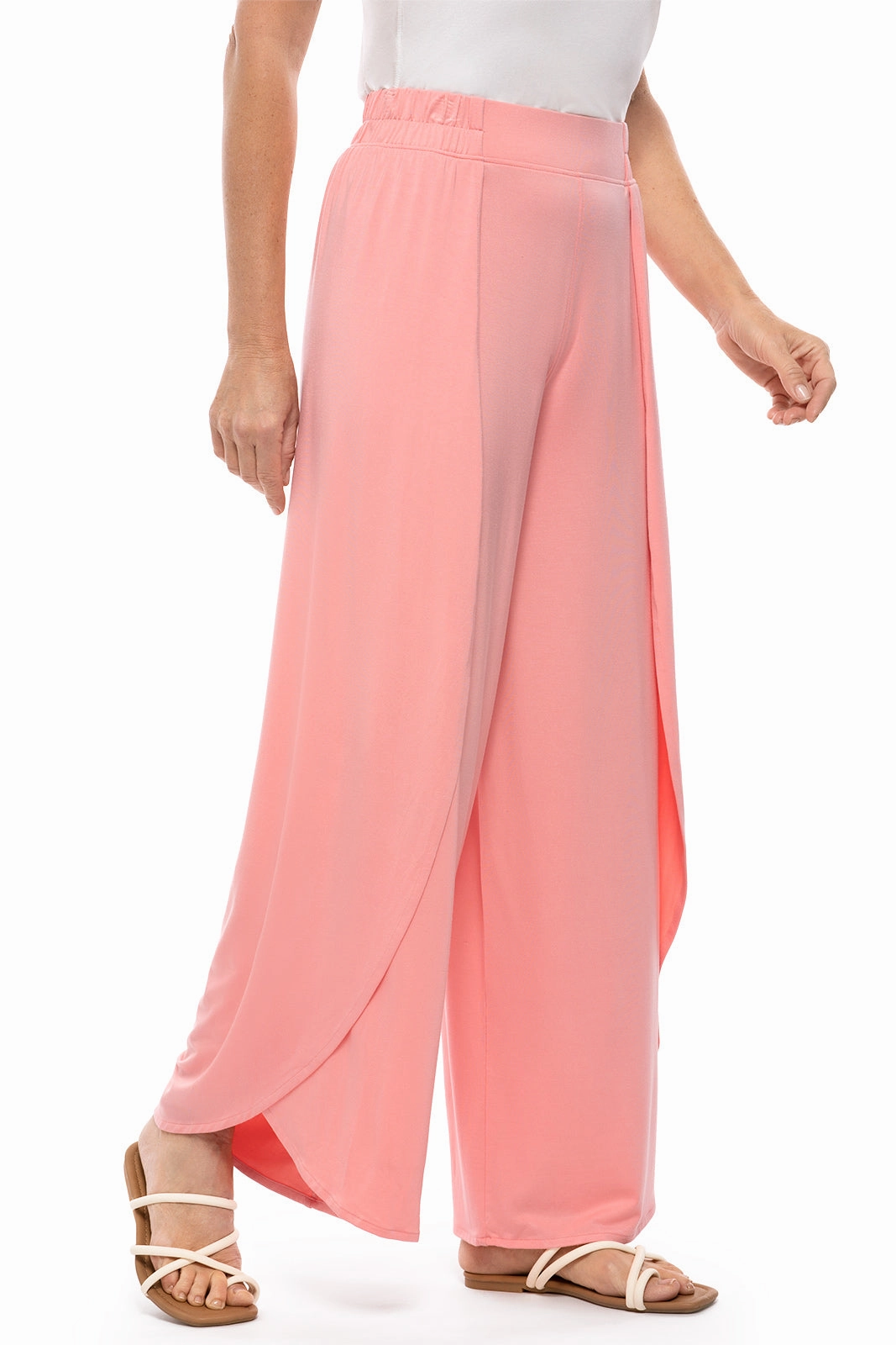 Women's Lynsu Wide Leg Pants | Peachy Pink