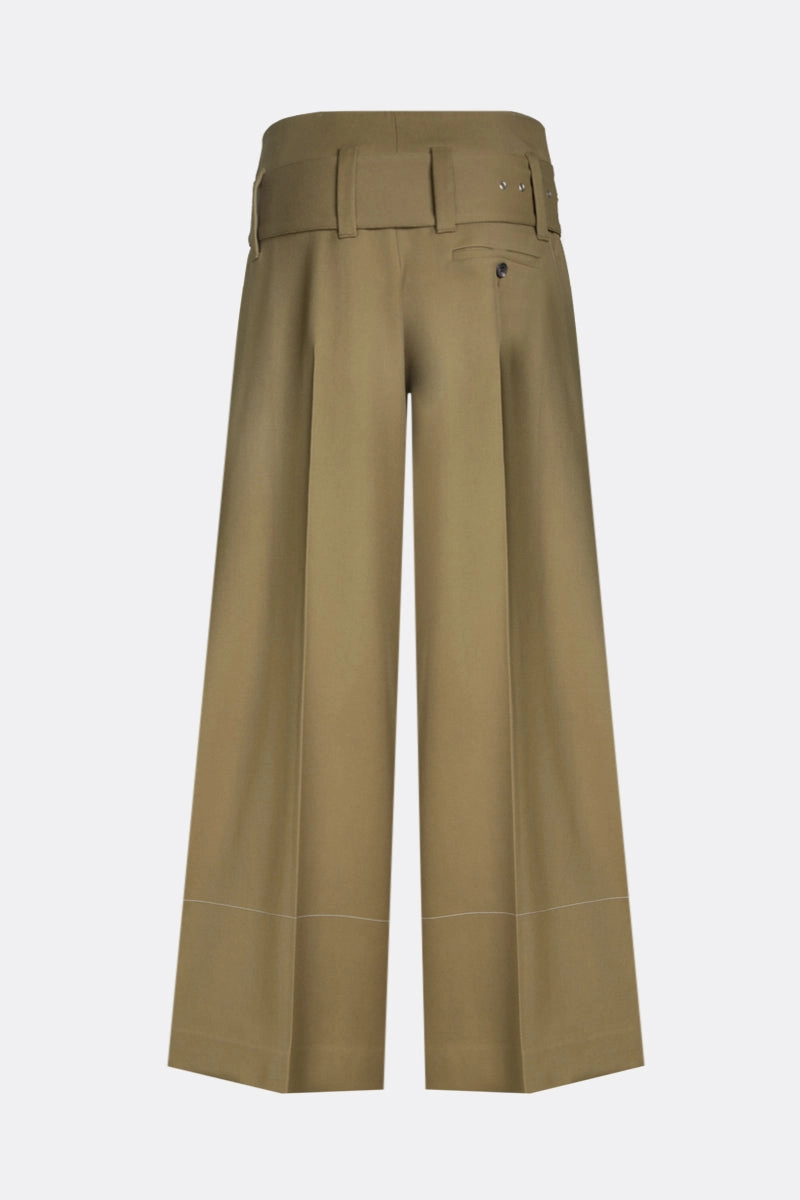 wool wide-leg pants
