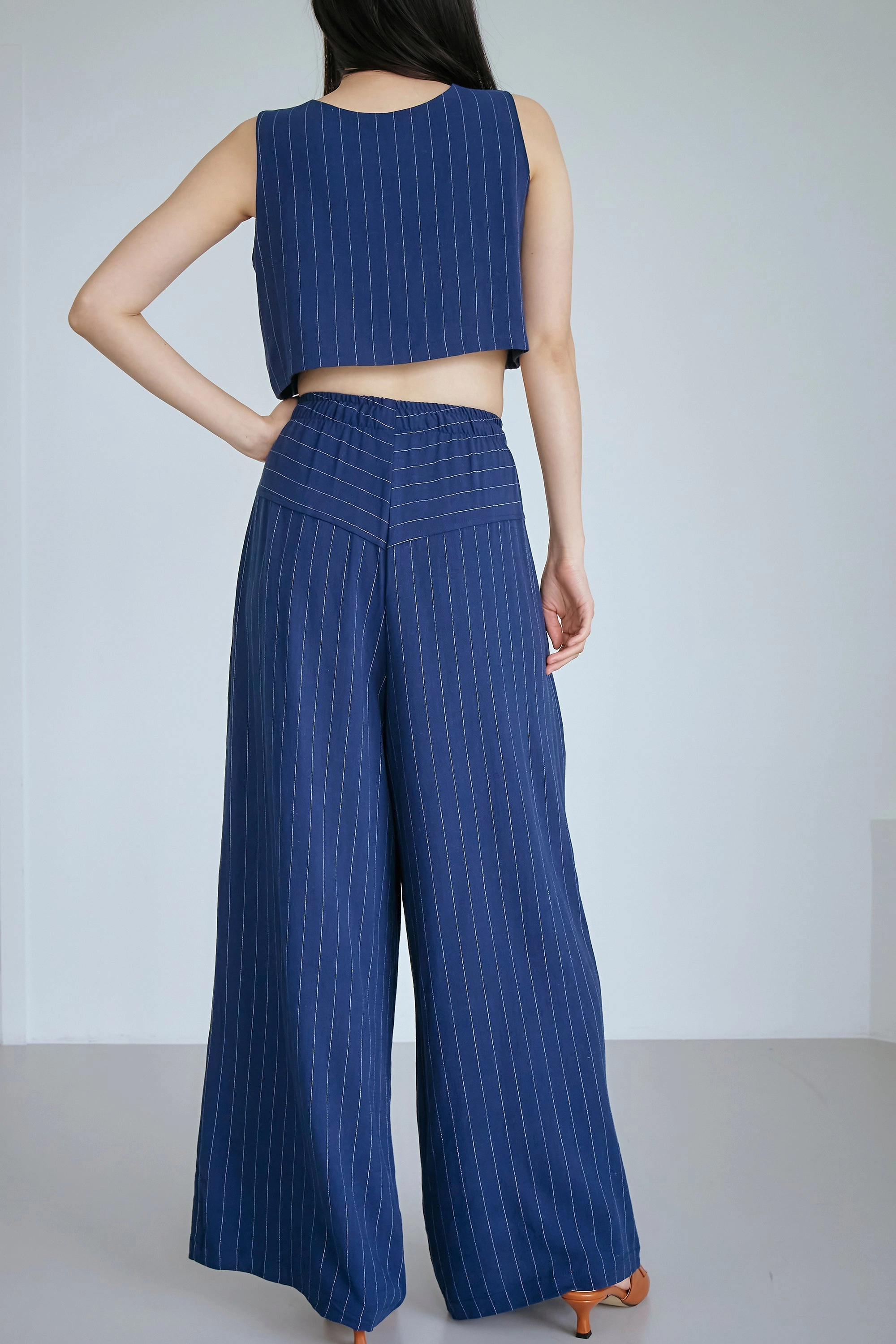 Yve Striped Linen Pants